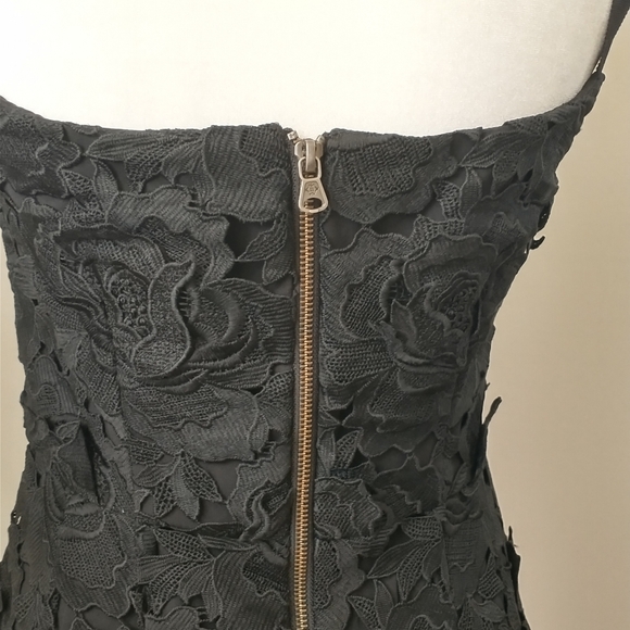 NWT Nanette Lepore black lace secret garden dress 0 - Picture 6 of 11